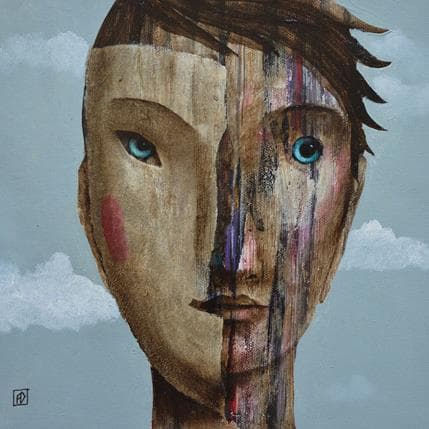 Painting FD12 by Delaube Fabien | Painting Figurative Oil Portrait