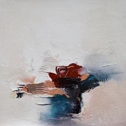 Pintura La peur du silence por Dumontier Nathalie | Pintura Abstracto Aceite Minimalista