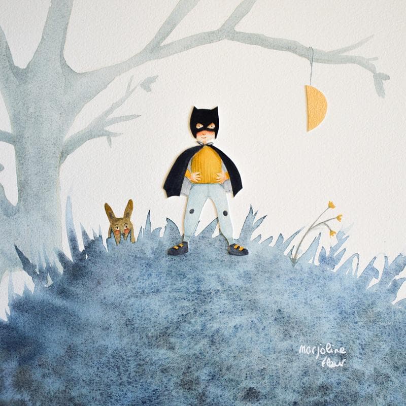 Gemälde Jules von Marjoline Fleur | Gemälde Naive Kunst Alltagsszenen