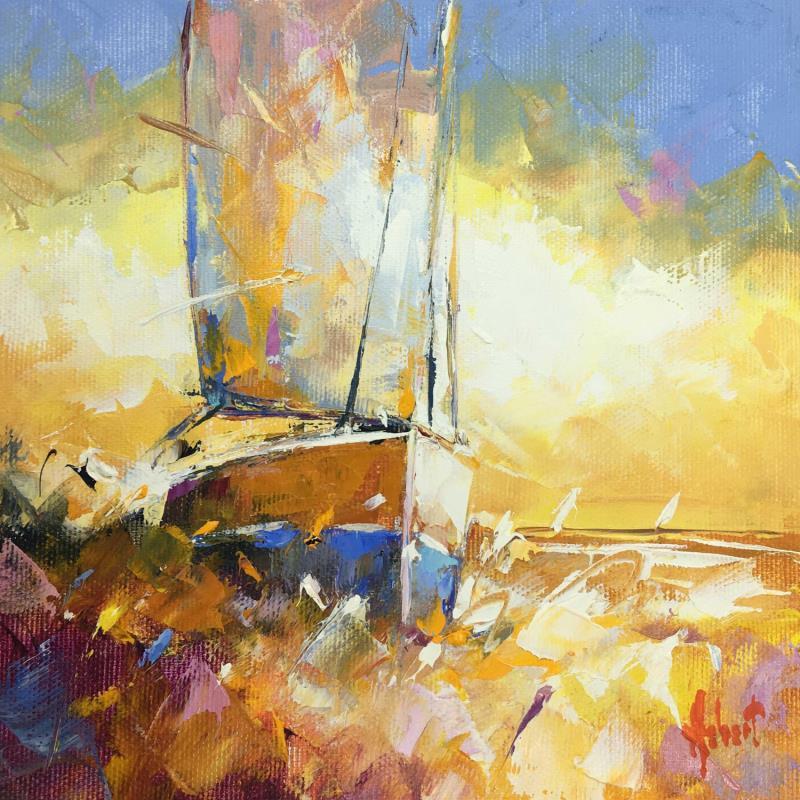 Peinture 4 par Hébert Franck | Tableau Figuratif Marine Huile