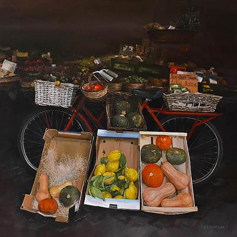 Gemälde Autumn season von Lokotska Katie  | Gemälde