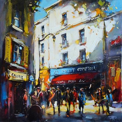 Painting Palace du Terrtre Montmarte by Joro | Painting