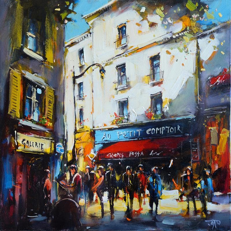 Painting Palace du Terrtre Montmarte by Joro | Painting