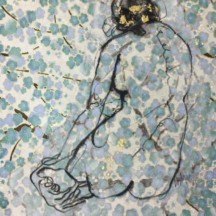 Peinture La vie en fleurs 3 par Labarussias | Tableau Figuratif Nu