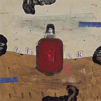 Peinture 25-114 par Boitier Thierry | Tableau Abstrait Acrylique Portraits