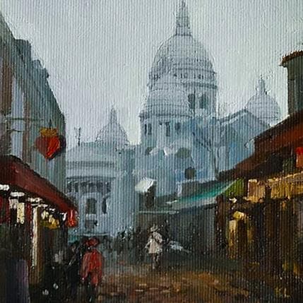 Painting Montmartre by Lokotska Katie | Painting Figurative Oil Urban