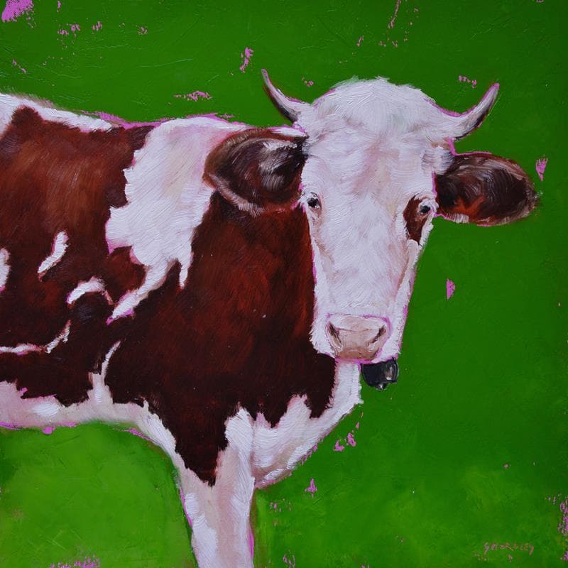 Peinture Paquerette par Morales Géraldine | Tableau Figuratif Animaux Huile Acrylique