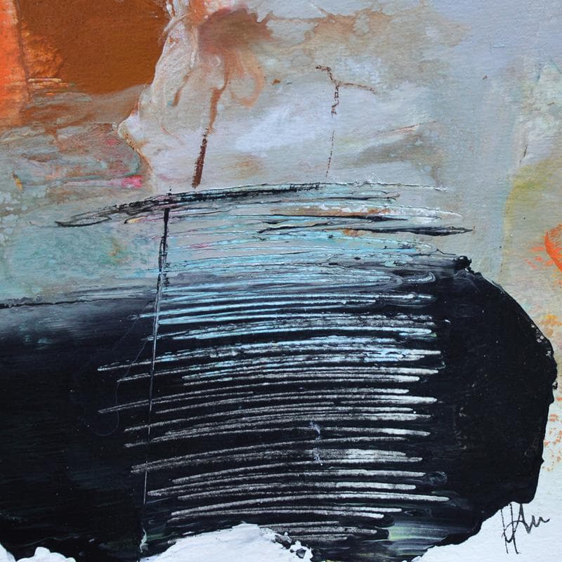 Peinture Avis de printemps 2 par Han | Tableau Abstrait Paysages