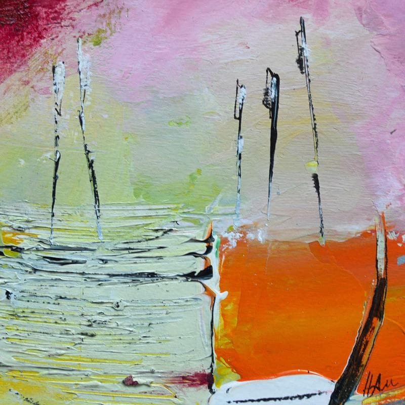 Painting Avis de printemps 1 by Han | Painting Abstract Landscapes