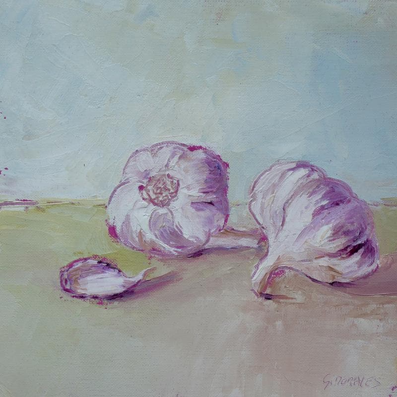 Peinture Ails par Morales Géraldine | Tableau Figuratif Natures mortes Huile Acrylique