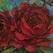 Pintura Red Rose I por Chico Souza | Pintura Figurativo Naturalezas muertas Aceite