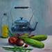 Painting Direto da horta by Chico Souza | Painting Figurative Still-life Oil