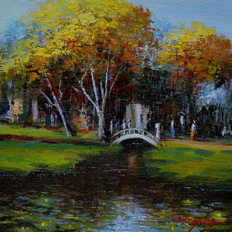 Painting Festa na igreja by Chico Souza | Painting Figurative Life style Oil