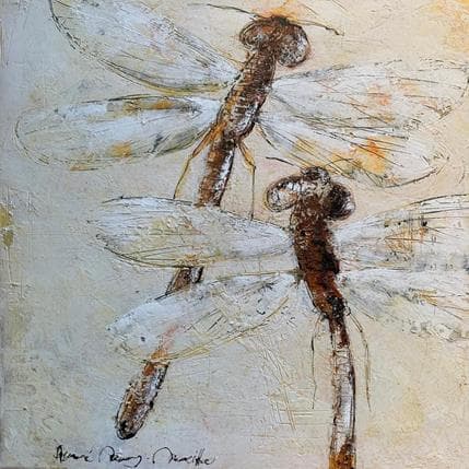 Painting Dragonflies by Maury Hervé | Painting Naive art Animals