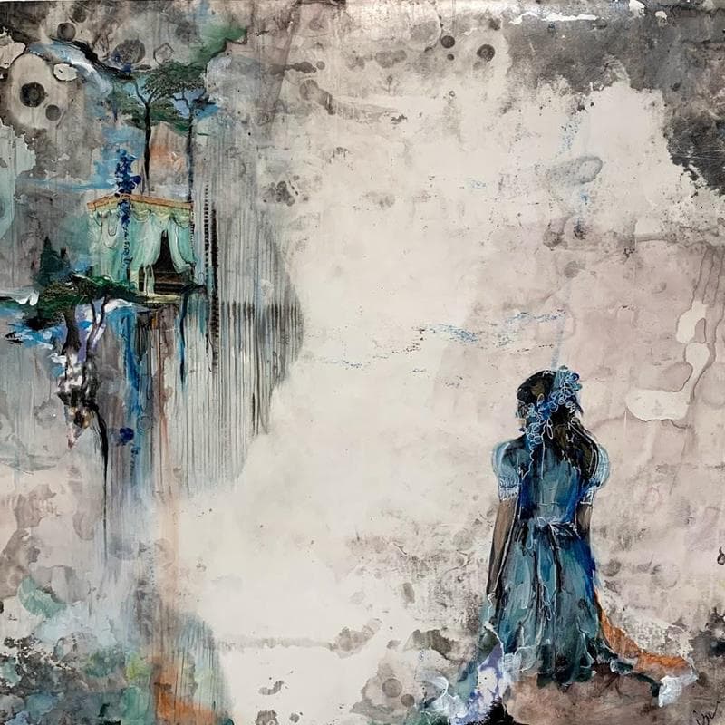 Painting Coming home by Bergeron Marie-Josée | Painting Figurative Life style Oil Acrylic