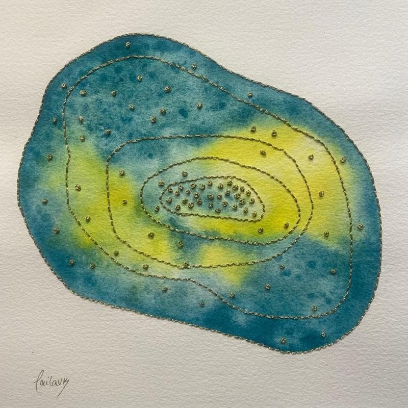 Peinture Cell 2 par Vazquez Laila | Tableau Figuratif Animaux Aquarelle