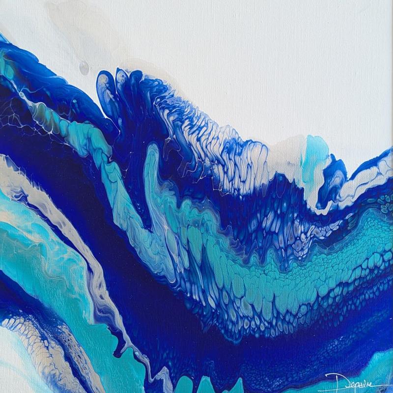 Peinture Profondeurs Marines par Depaire Silvia | Tableau Abstrait Minimaliste Acrylique