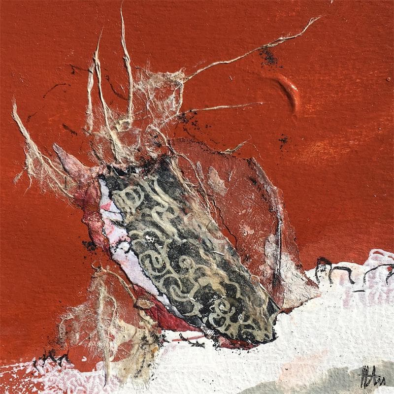 Painting Eclosion 2 by Han | Painting Abstract Minimalist