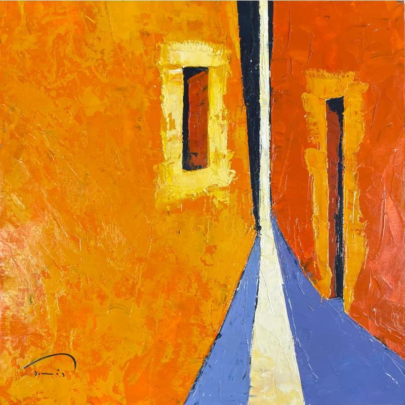 Peinture ENTREMIG 1 par Tomàs | Tableau Figuratif Scènes de vie Huile