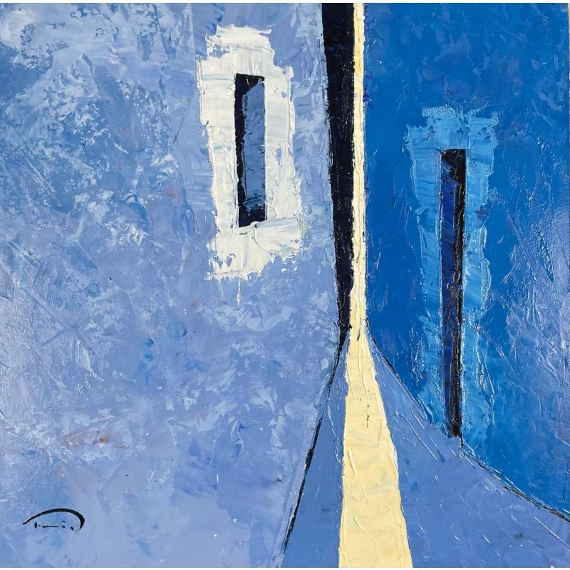 Peinture ENTREMIG 3 par Tomàs | Tableau Figuratif Urbain Scènes de vie Huile