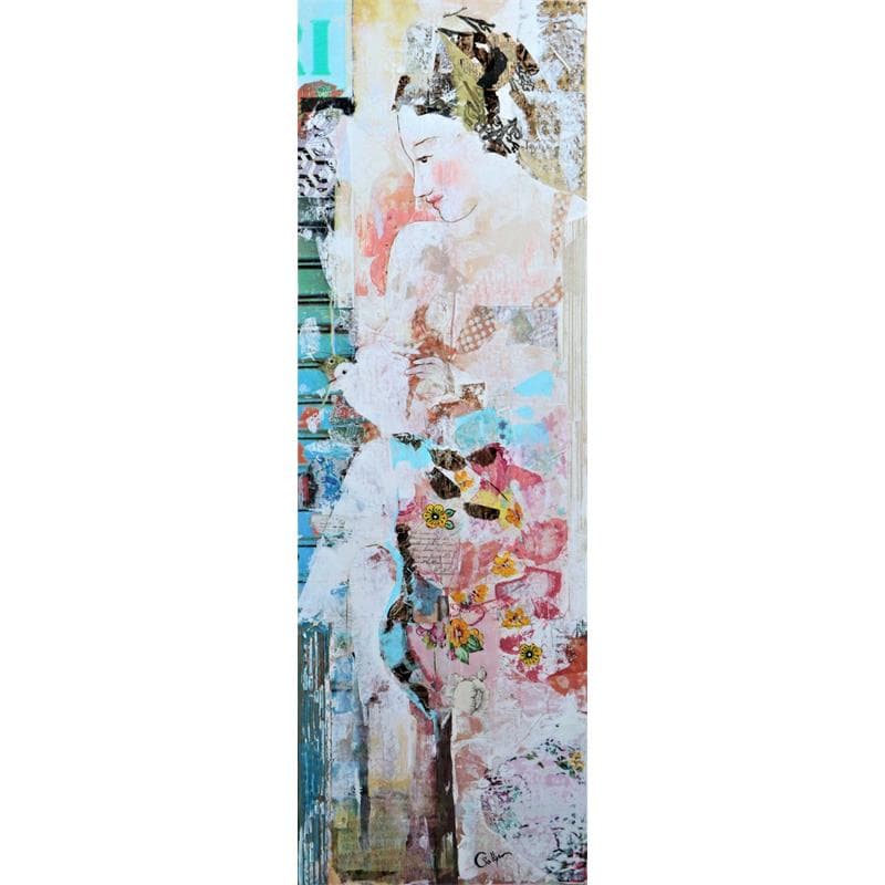 Peinture Chambre à soi par Sablyne | Tableau Art Singulier Acrylique Portraits