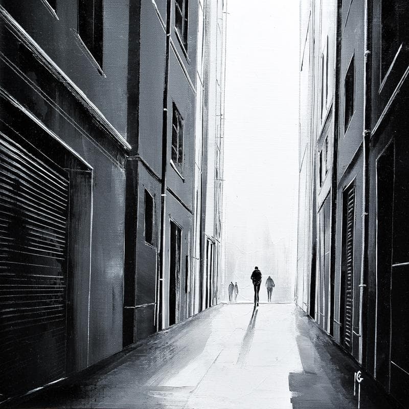 Peinture Faufilement par Galloro Maurizio | Tableau Figuratif Urbain Huile