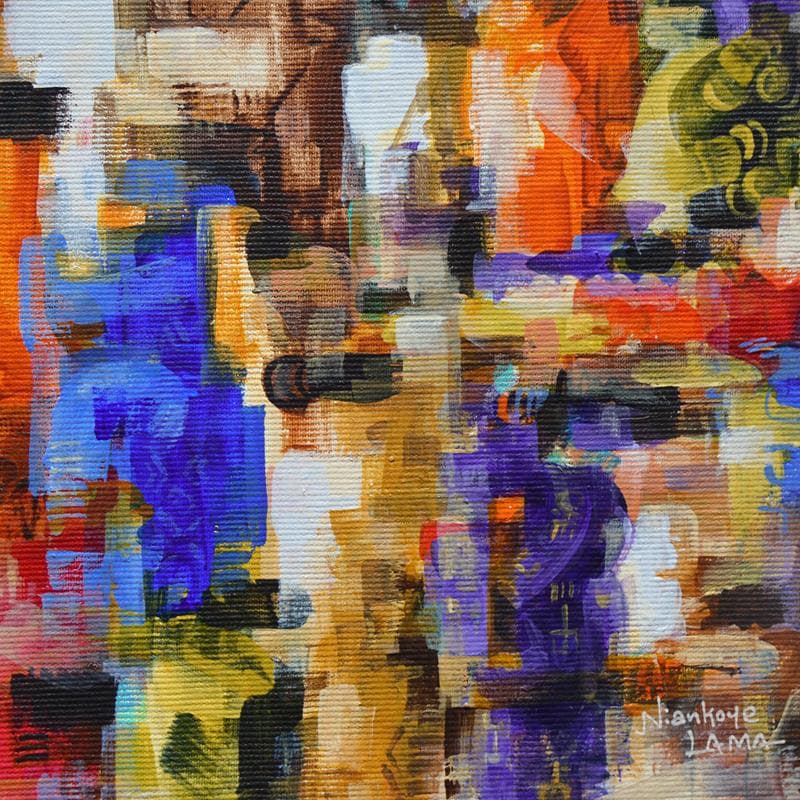 Pintura Couleurs tropicales por Lama Niankoye | Pintura Figurativo Life style Acrílico