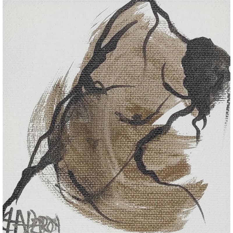 Painting Bronze 3 by Chaperon Martine | Painting Figurative Nude Acrylic