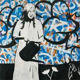 Painting Smile to the plants by Di Vicino Gaudio Alessandro | Painting Street art Acrylic, Graffiti Life style