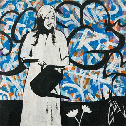 Painting Smile to the plants by Di Vicino Gaudio Alessandro | Painting Street art Acrylic, Graffiti Life style