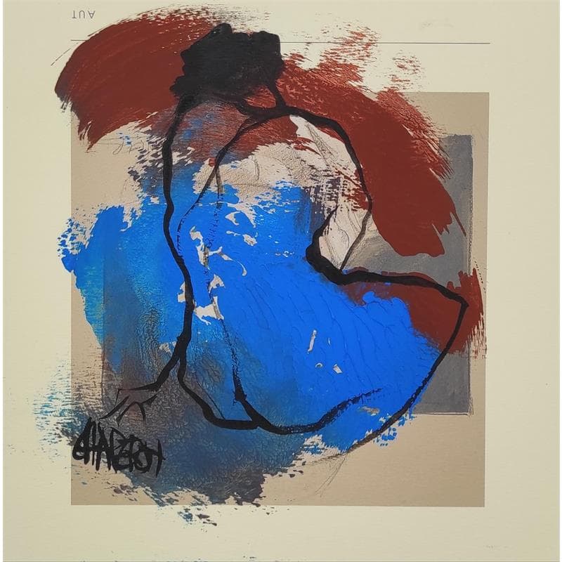 Peinture Outremer 3 par Chaperon Martine | Tableau Figuratif Nu Acrylique
