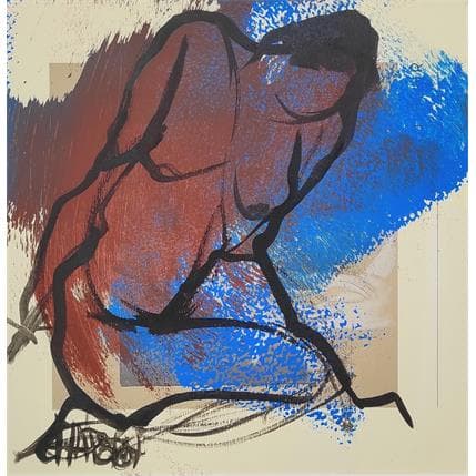Pintura Outremer 4 por Chaperon Martine | Pintura Figurativo Acrílico Desnudo