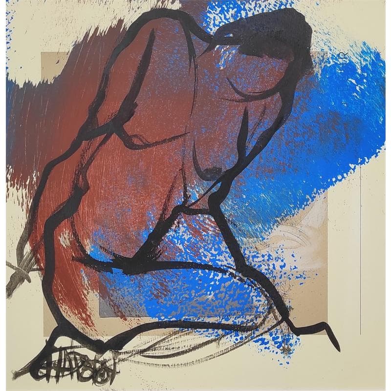 Pintura Outremer 4 por Chaperon Martine | Pintura Figurativo Desnudo Acrílico