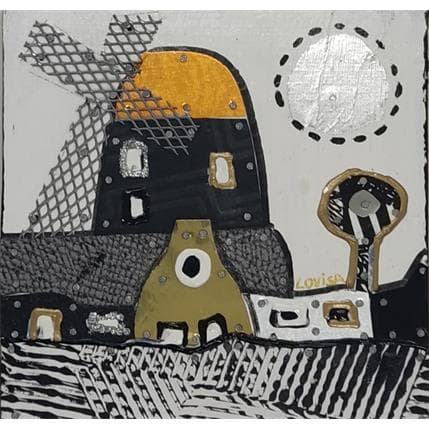 Peinture Behind the house par Lovisa | Tableau Pop-art Paysages