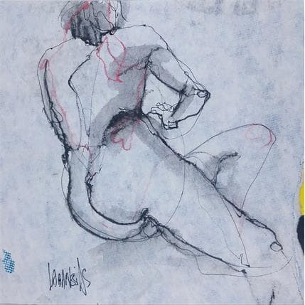 Painting Esquisse 13M by Labarussias | Painting  Gluing