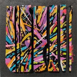 Peinture BC8 street ocre mauve par Langeron Luc | Tableau