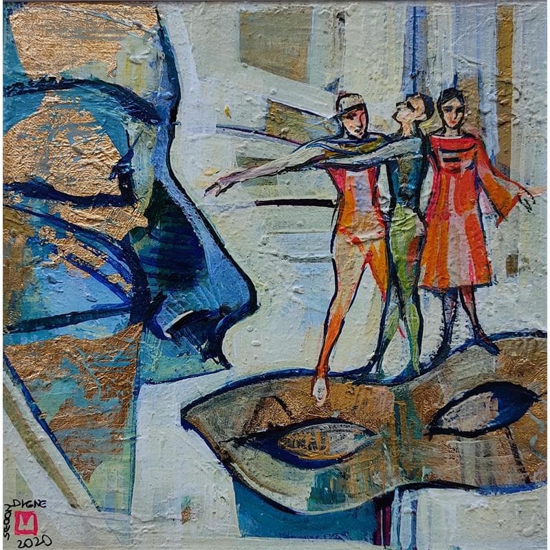 Pintura Au bal por Machi | Pintura Figurativo Life style Aceite Acrílico