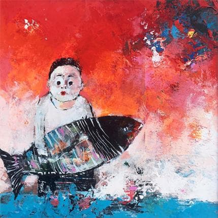 Peinture S.24.1 par Abiy | Tableau Figuratif Huile scènes de vie