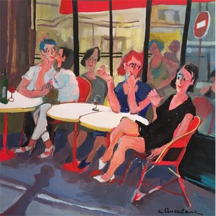 Painting Sens interdit by Doucedame Christine | Painting Figurative Acrylic Life style