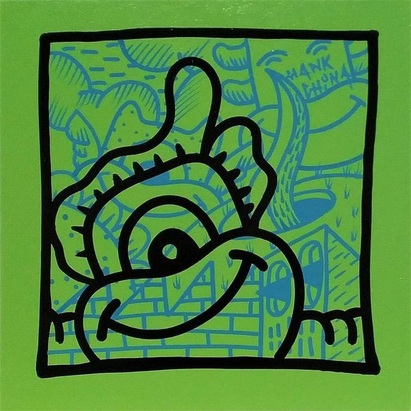 Painting Le rocker by Hank China | Painting Pop-art Pop icons Acrylic