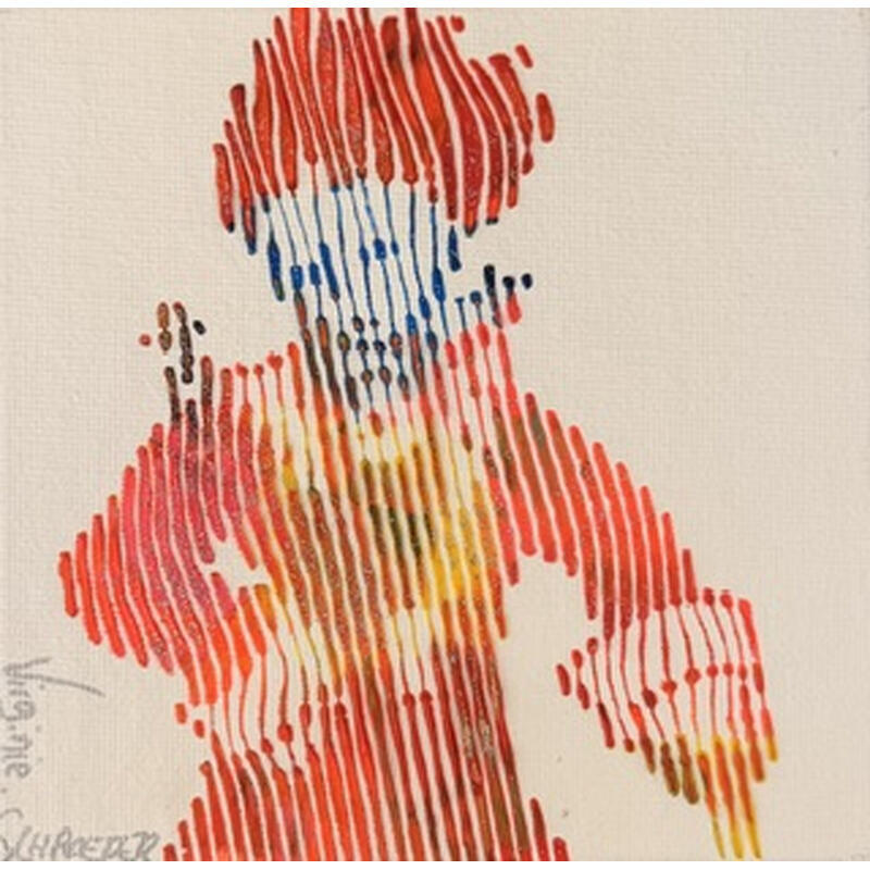 Painting Le petit prince by Schroeder Virginie | Painting Acrylic