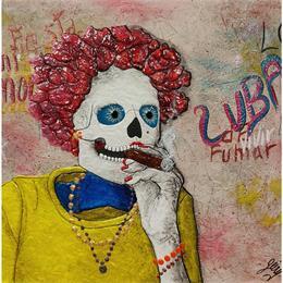 Gemälde HERMOSA CUBANA von Geiry | Gemälde Surrealismus Porträt