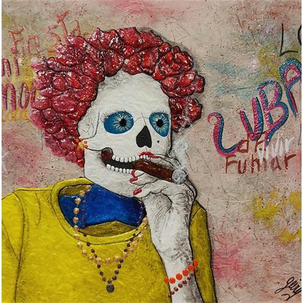 Painting HERMOSA CUBANA by Geiry | Painting Surrealism Portrait