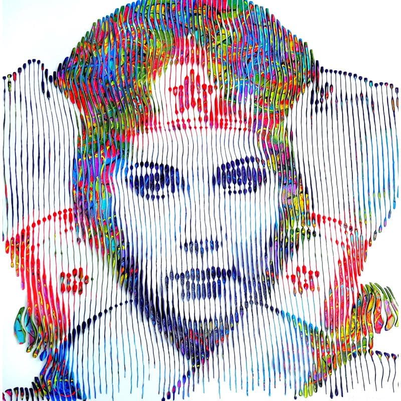 Painting Wonder WonderWoman by Schroeder Virginie | Painting Pop-art Pop icons Acrylic