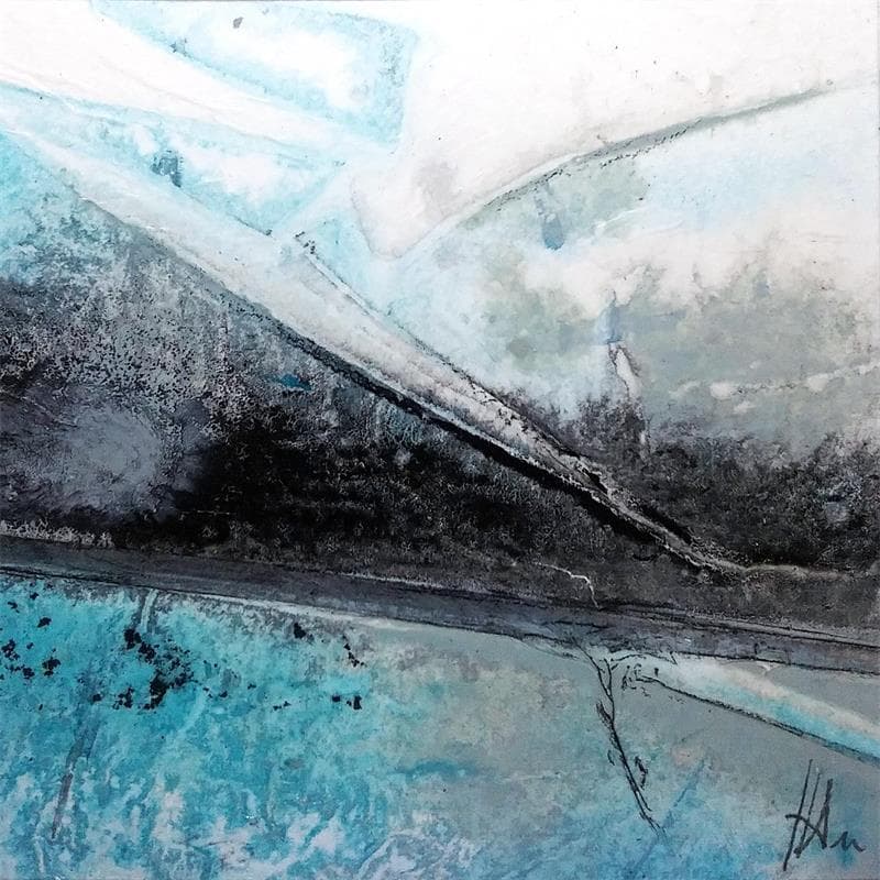 Peinture Océanide 3 par Han | Tableau Abstrait Paysages