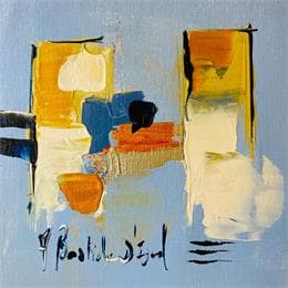 Gemälde La corniche von Bastide d´Izard Armelle | Gemälde Abstrakt Öl Landschaften