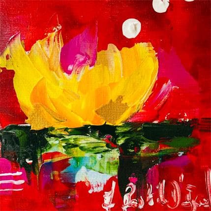 Painting Je t'aime by Bastide d´Izard Armelle | Painting Abstract Oil Landscapes