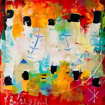 Gemälde Horizons - tout autour de la terre von Bastide d´Izard Armelle | Gemälde Abstrakt Öl Landschaften