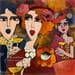 Painting Anniversaire by Fauve | Painting Figurative Life style Acrylic