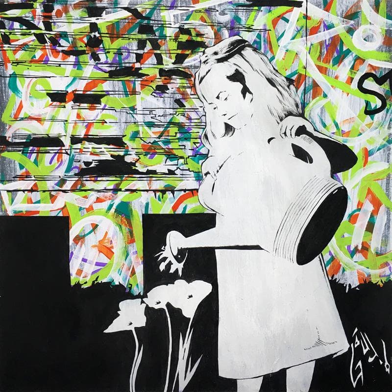 Gemälde Not girly stuffs von Di Vicino Gaudio Alessandro | Gemälde Street art Alltagsszenen Acryl